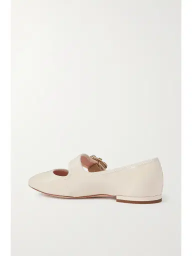 Roger Vivier Très Vivier Crystal-embellished Glossed-leather Ballet Flats | Thumbnail 3