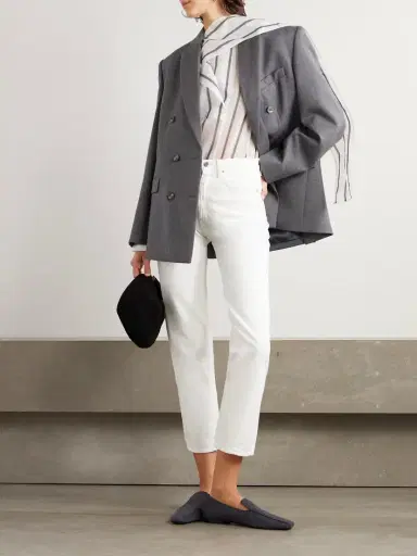 TOTEME + Net Sustain Twisted Seam High-rise Straight-leg Organic Jeans | Thumbnail 2