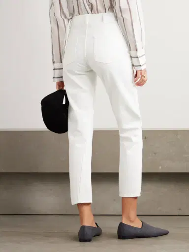 TOTEME + Net Sustain Twisted Seam High-rise Straight-leg Organic Jeans | Thumbnail 4