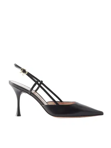 Gianvito Rossi Ascent 85 Leather Slingback Pumps | Thumbnail 1 Gianvito Rossi Ascent 85 Leather Slingback Pumps | Thumbnail 1