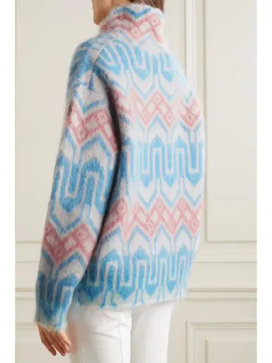 Moncler Grenoble Jacquard-knit Mohair-blend Turtleneck Sweater | Thumbnail 4