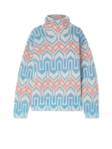 Moncler Grenoble Jacquard-knit Mohair-blend Turtleneck Sweater | Thumbnail 1