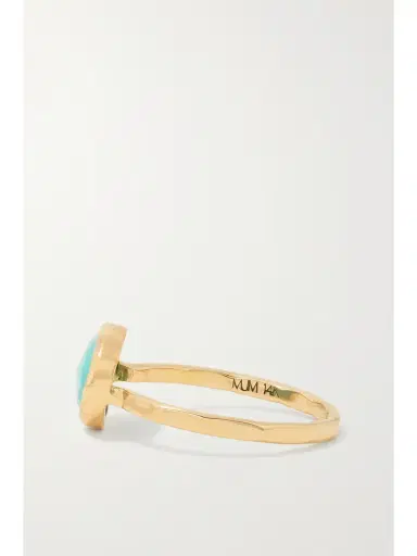 Melissa Joy Manning 14-karat Recycled Gold Turquoise Ring | Thumbnail 5 Melissa Joy Manning 14-karat Recycled Gold Turquoise Ring | Thumbnail 5