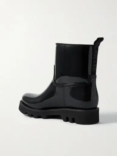 Moncler Ginette Logo-appliquéd Glossed-rubber Rain Boots | Thumbnail 3 Moncler Ginette Logo-appliquéd Glossed-rubber Rain Boots | Thumbnail 3