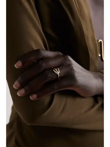 Jacquie Aiche Swallow 14-karat Gold Diamond Ring | Thumbnail 2