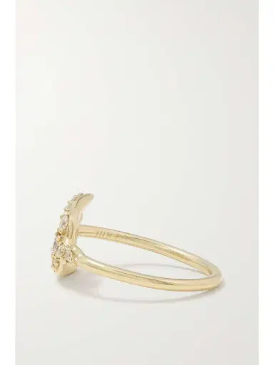 Jacquie Aiche Swallow 14-karat Gold Diamond Ring | Thumbnail 5