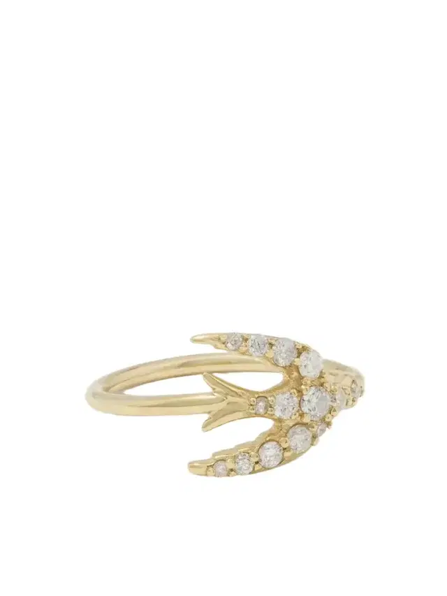 Swallow 14-karat Gold Diamond Ring