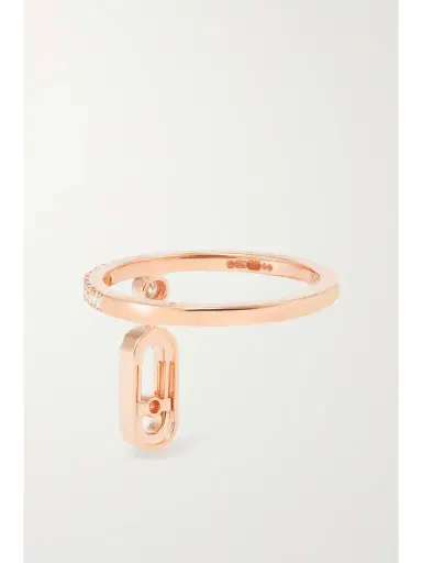 Messika Move Uno Tassel 18-karat Rose Gold Diamond Ring | Thumbnail 3 Messika Move Uno Tassel 18-karat Rose Gold Diamond Ring | Thumbnail 3