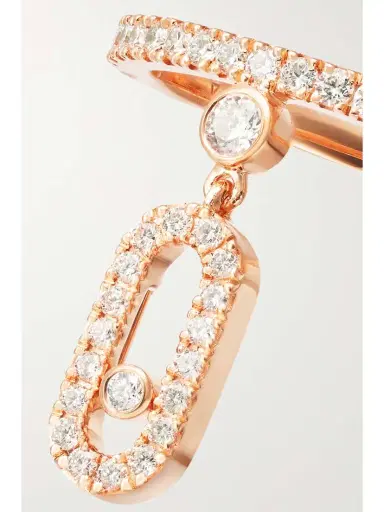 Messika Move Uno Tassel 18-karat Rose Gold Diamond Ring | Thumbnail 4 Messika Move Uno Tassel 18-karat Rose Gold Diamond Ring | Thumbnail 4