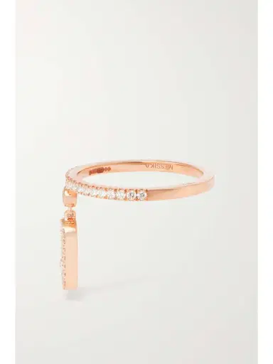 Messika Move Uno Tassel 18-karat Rose Gold Diamond Ring | Thumbnail 5 Messika Move Uno Tassel 18-karat Rose Gold Diamond Ring | Thumbnail 5