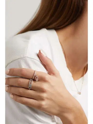 Messika Move Uno Tassel 18-karat Rose Gold Diamond Ring | Thumbnail 6 Messika Move Uno Tassel 18-karat Rose Gold Diamond Ring | Thumbnail 6