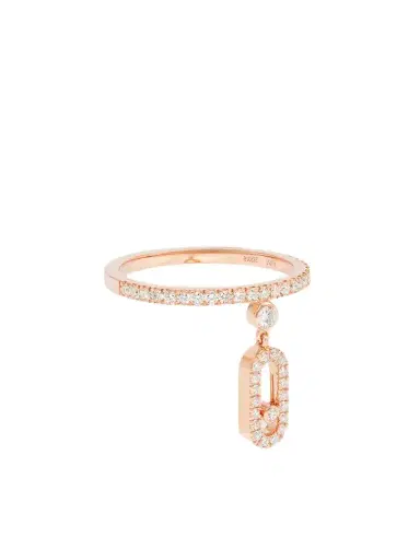 Messika Move Uno Tassel 18-karat Rose Gold Diamond Ring | Thumbnail 1 Messika Move Uno Tassel 18-karat Rose Gold Diamond Ring | Thumbnail 1