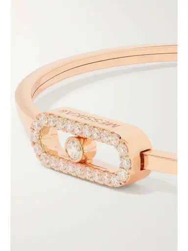 Messika Move Uno 18-karat Rose Gold Diamond Bangle | Thumbnail 4 Messika Move Uno 18-karat Rose Gold Diamond Bangle | Thumbnail 4