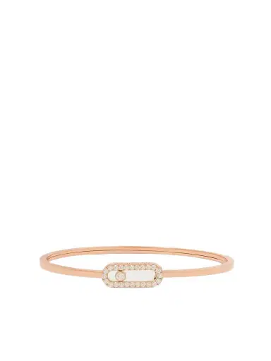 Messika Move Uno 18-karat Rose Gold Diamond Bangle | Thumbnail 1 Messika Move Uno 18-karat Rose Gold Diamond Bangle | Thumbnail 1