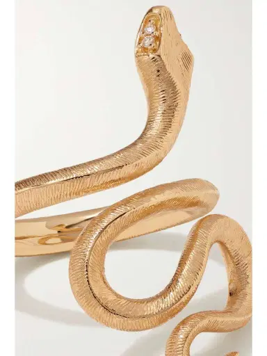 OLE LYNGGAARD COPENHAGEN Snake Medium 18-karat Gold Diamond Ring | Thumbnail 4 OLE LYNGGAARD COPENHAGEN Snake Medium 18-karat Gold Diamond Ring | Thumbnail 4