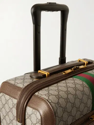 Gucci Savoy Leather-trimmed Printed Coated-canvas Suitcase | Thumbnail 5