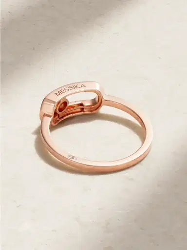 Messika Move Uno 18-karat Rose Gold Diamond Ring | Thumbnail 3 Messika Move Uno 18-karat Rose Gold Diamond Ring | Thumbnail 3