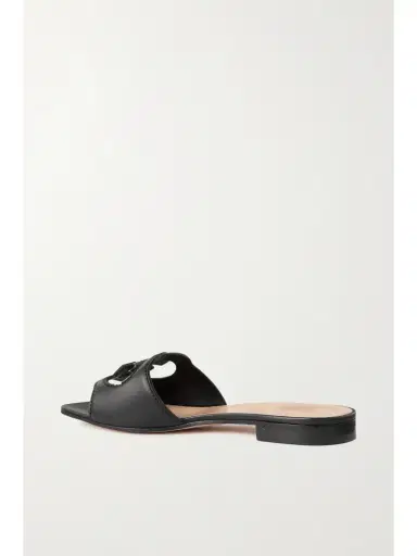 Gucci Cutout Leather Slides | Thumbnail 3 Gucci Cutout Leather Slides | Thumbnail 3