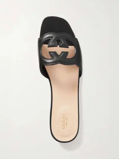 Gucci Cutout Leather Slides | Thumbnail 5 Gucci Cutout Leather Slides | Thumbnail 5