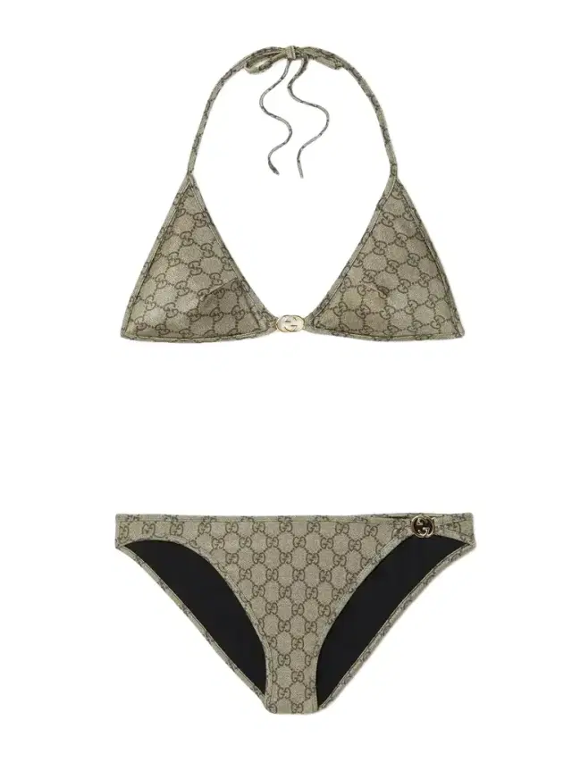 Embellished Printed Bikini