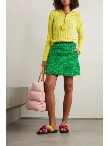 Moncler Genius + Jw Anderson Quilted Printed Cotton-twill Down Mini Skirt | Thumbnail 2 Moncler Genius + Jw Anderson Quilted Printed Cotton-twill Down Mini Skirt | Thumbnail 2