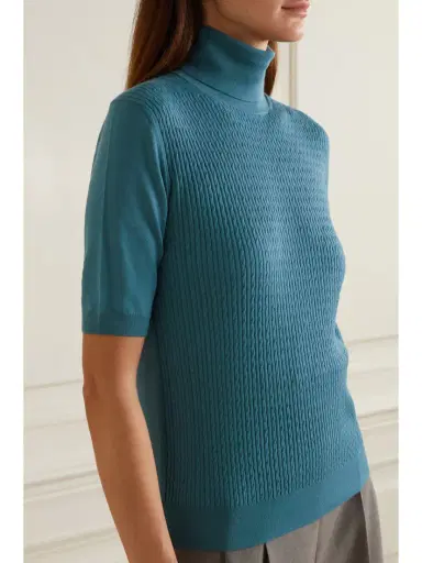 Loro Piana Dolcevita Ribbed Cashmere Turtleneck Top | Thumbnail 3 Loro Piana Dolcevita Ribbed Cashmere Turtleneck Top | Thumbnail 3