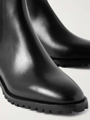 Manolo Blahnik Chelata 30 Leather Chelsea Boots | Thumbnail 4