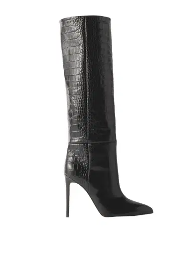 Paris Texas Stiletto 105 Croc-effect Leather Knee Boots | Thumbnail 1
