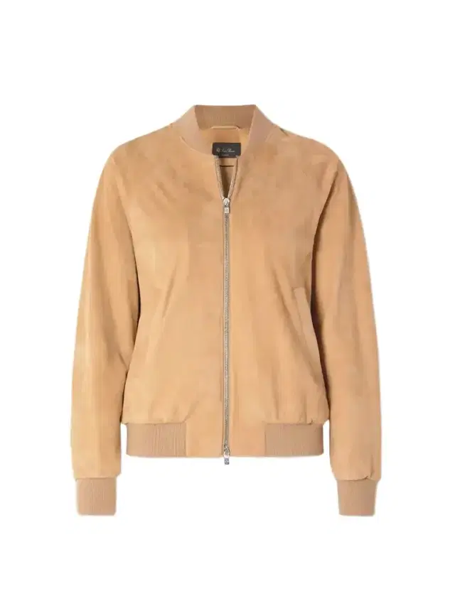 Loro Piana Ribbed Cashmere-trimmed Suede Bomber Jacket