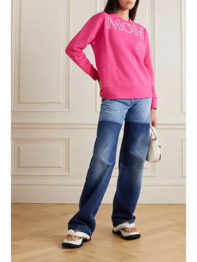 Moncler Printed Cotton-jersey Sweatshirt | Thumbnail 2