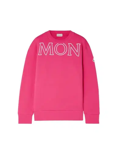 Moncler Printed Cotton-jersey Sweatshirt | Thumbnail 1