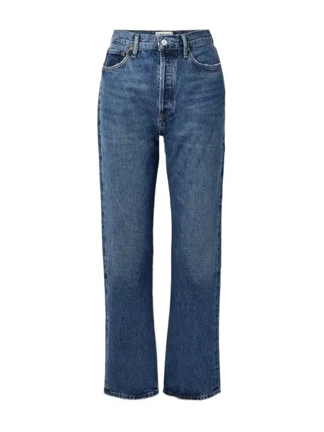 + Net Sustain '90s Pinch Waist High-rise Straight-leg Organic Jeans