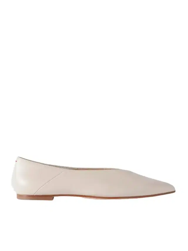 aeyde Moa Leather Point-toe Flats