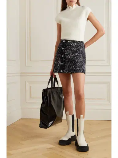 Moncler Bouclé Mini Skirt | Thumbnail 2 Moncler Bouclé Mini Skirt | Thumbnail 2