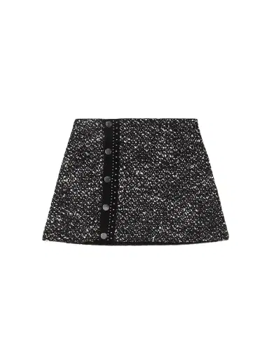 Moncler Bouclé Mini Skirt | Thumbnail 1 Moncler Bouclé Mini Skirt | Thumbnail 1