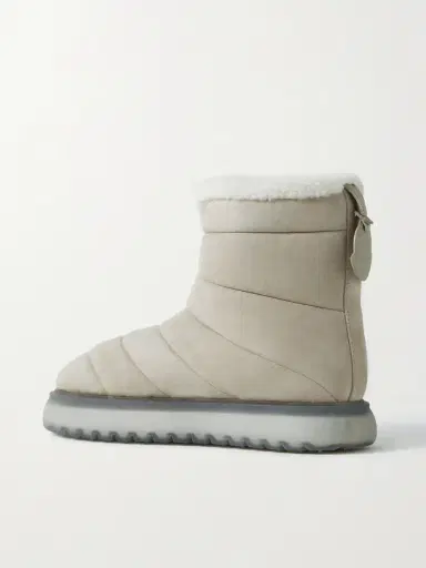 Moncler Hermosa Shearling-lined Suede Ankle Boots | Thumbnail 3