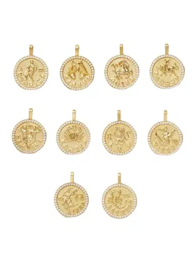 Anita Ko Zodiac Large 18-karat Gold Diamond Necklace | Thumbnail 1