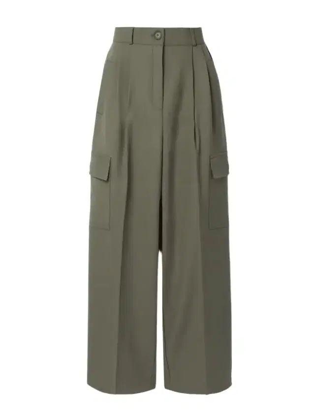 Maesa Pleated Woven Wide-leg Cargo Pants