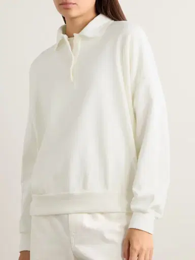 The Row Essentials Corzas Cotton-terry Polo Top | Thumbnail 3 The Row Essentials Corzas Cotton-terry Polo Top | Thumbnail 3