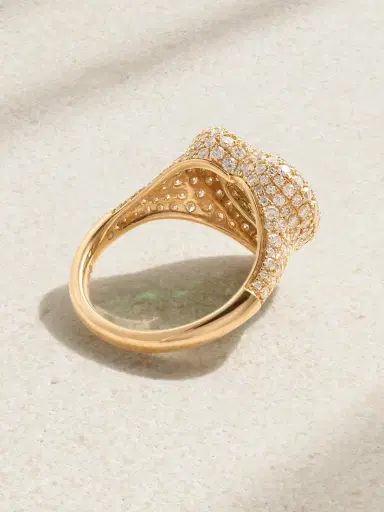 Kamyen 18-karat Gold, Enamel, Diamond And Emerald Ring | Thumbnail 3