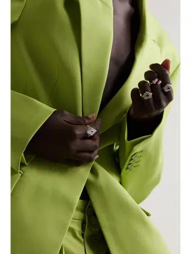 Kamyen 18-karat Gold, Enamel, Diamond And Emerald Ring | Thumbnail 5