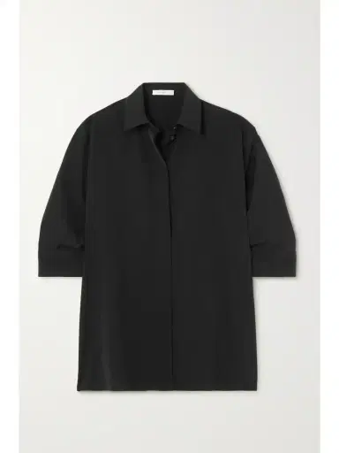 The Row Essentials Elada Crepe Shirt | Thumbnail 1 The Row Essentials Elada Crepe Shirt | Thumbnail 1
