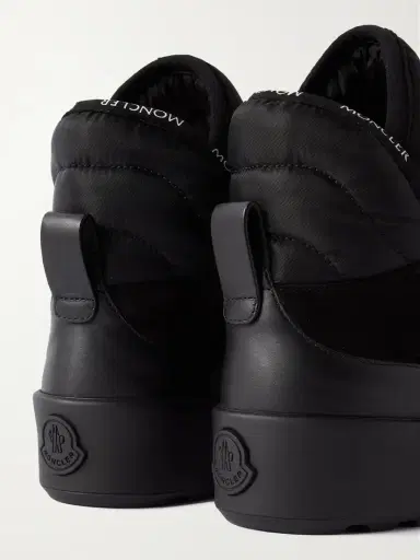 Moncler Cross Promyx Suede-trimmed Quilted Shell And Leather High-top Sneakers | Thumbnail 4 Moncler Cross Promyx Suede-trimmed Quilted Shell And Leather High-top Sneakers | Thumbnail 4
