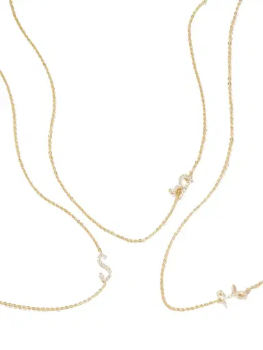 Anita Ko Initial 18-karat Gold Diamond Necklace | Thumbnail 1