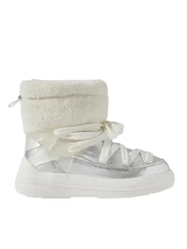 Moncler Insolux M Rubber-trimmed Fleece, Metallic Shell And Leather Snow Boots | Thumbnail 1