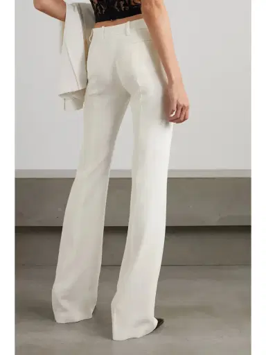Alexander McQueen Crepe Bootcut Pants | Thumbnail 3 Alexander McQueen Crepe Bootcut Pants | Thumbnail 3