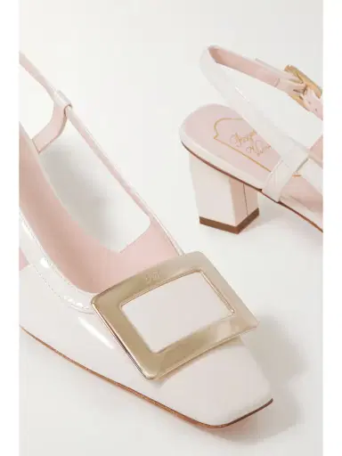 Roger Vivier Belle Vivier 45 Patent-leather Slingback Pumps | Thumbnail 4 Roger Vivier Belle Vivier 45 Patent-leather Slingback Pumps | Thumbnail 4