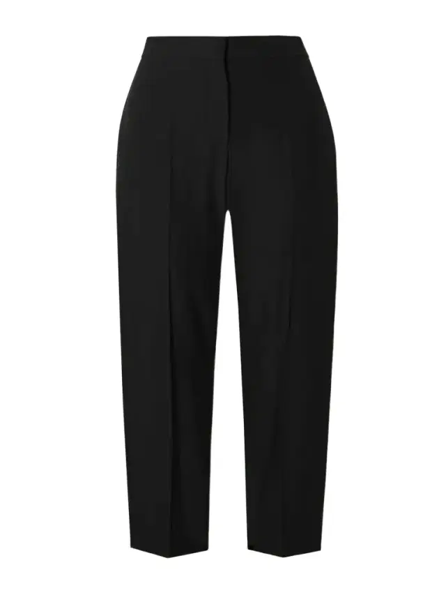 Cropped Woven Straight-leg Pants Cropped Woven Straight-leg Pants