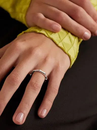 Gucci Link To Love 18-karat White Gold Ring | Thumbnail 2
