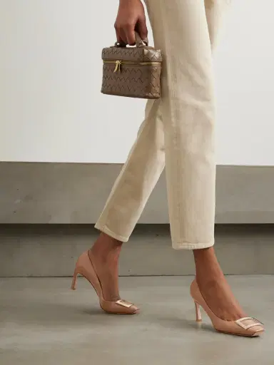 Roger Vivier Belle Vivier Trompette 70 Embellished Patent-leather Pumps | Thumbnail 2